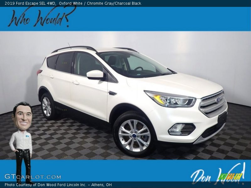 Oxford White / Chromite Gray/Charcoal Black 2019 Ford Escape SEL 4WD
