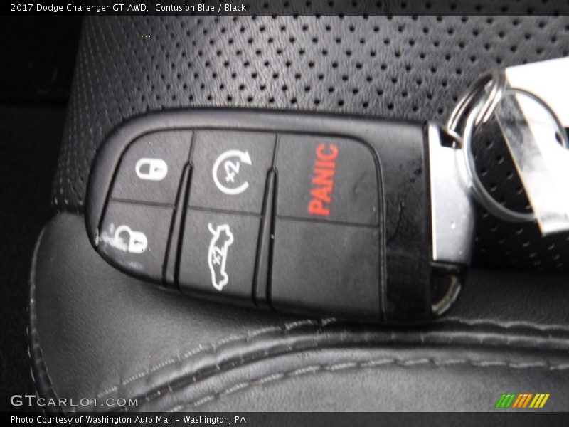 Contusion Blue / Black 2017 Dodge Challenger GT AWD