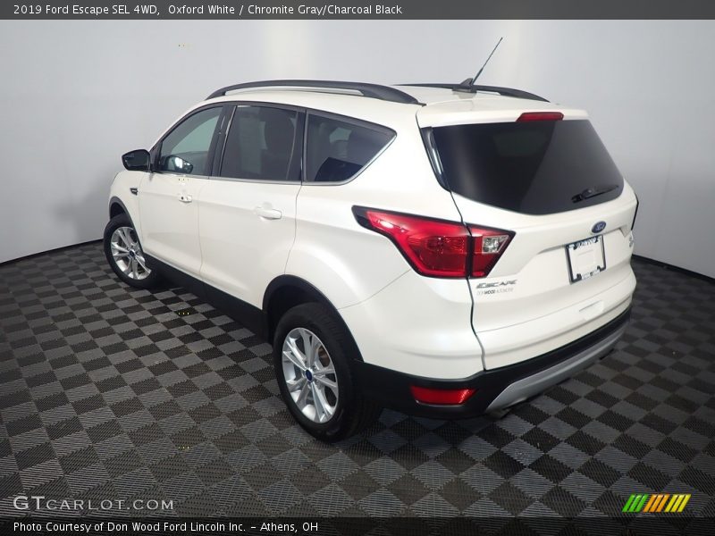Oxford White / Chromite Gray/Charcoal Black 2019 Ford Escape SEL 4WD