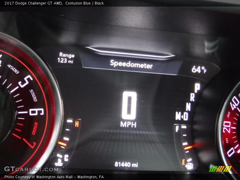 Contusion Blue / Black 2017 Dodge Challenger GT AWD