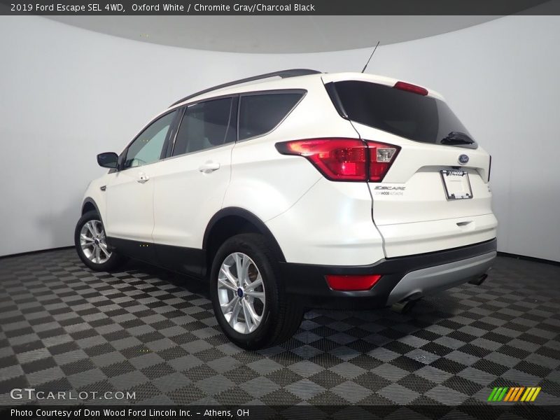 Oxford White / Chromite Gray/Charcoal Black 2019 Ford Escape SEL 4WD