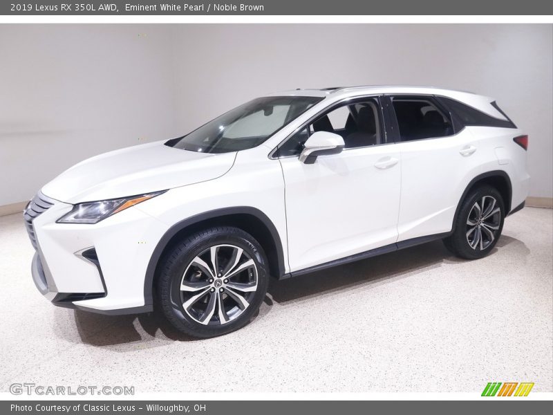 Eminent White Pearl / Noble Brown 2019 Lexus RX 350L AWD