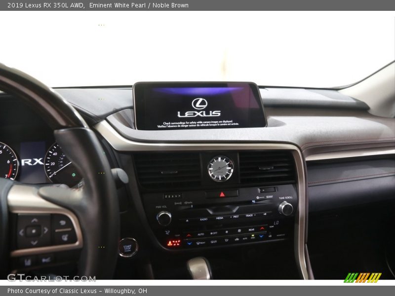 Eminent White Pearl / Noble Brown 2019 Lexus RX 350L AWD