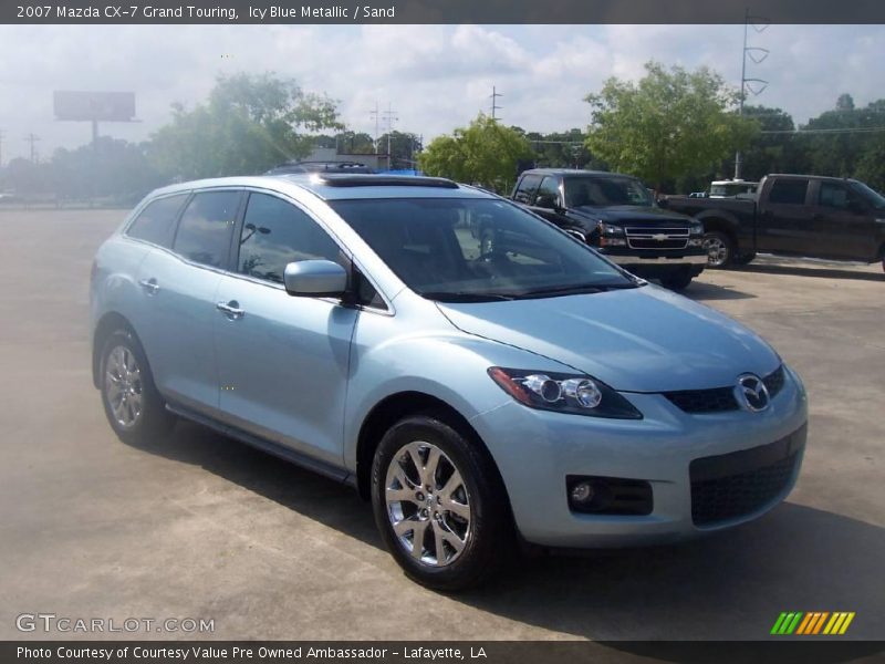 Icy Blue Metallic / Sand 2007 Mazda CX-7 Grand Touring