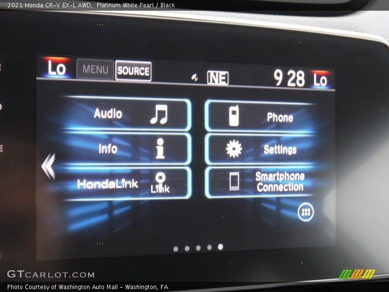 Platinum White Pearl / Black 2021 Honda CR-V EX-L AWD