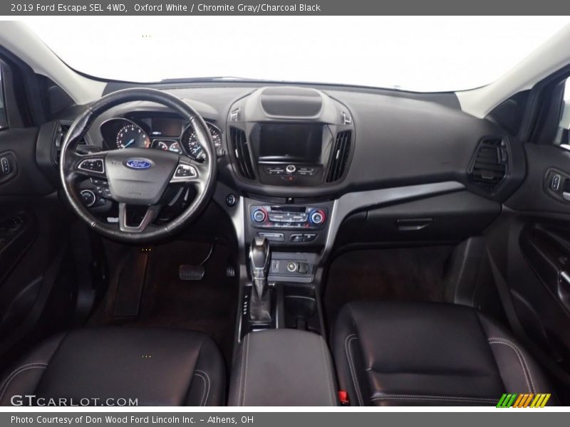 Oxford White / Chromite Gray/Charcoal Black 2019 Ford Escape SEL 4WD