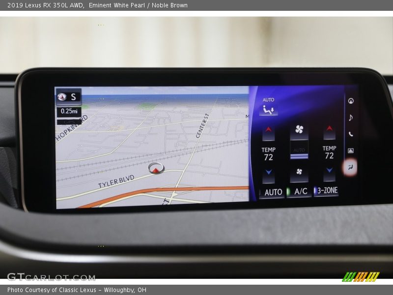 Eminent White Pearl / Noble Brown 2019 Lexus RX 350L AWD