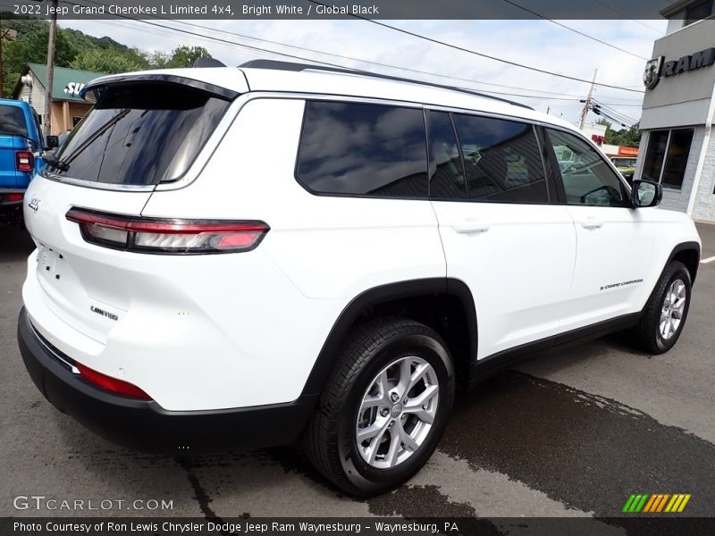 Bright White / Global Black 2022 Jeep Grand Cherokee L Limited 4x4