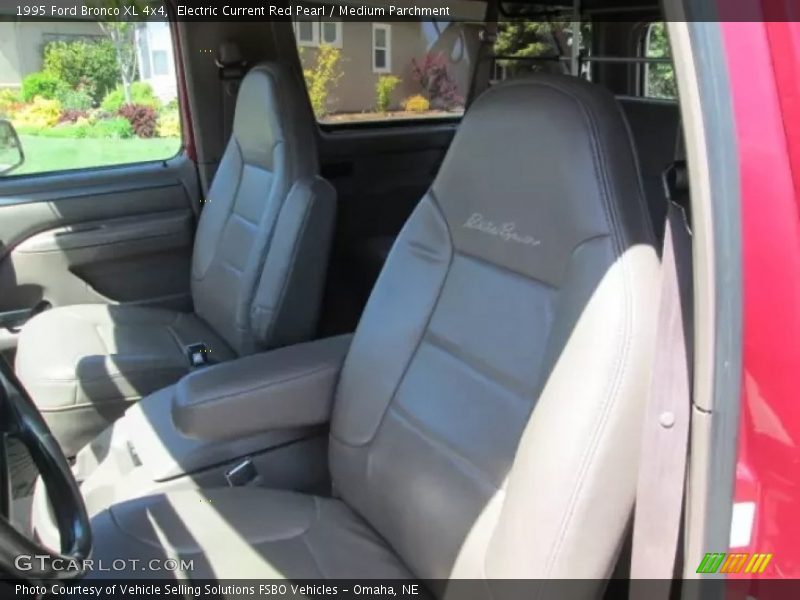 Electric Current Red Pearl / Medium Parchment 1995 Ford Bronco XL 4x4