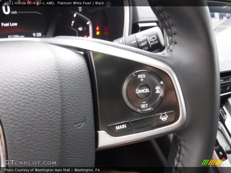 Platinum White Pearl / Black 2021 Honda CR-V EX-L AWD