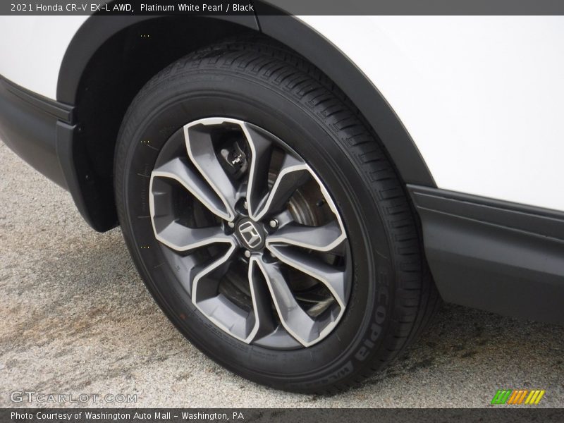 Platinum White Pearl / Black 2021 Honda CR-V EX-L AWD