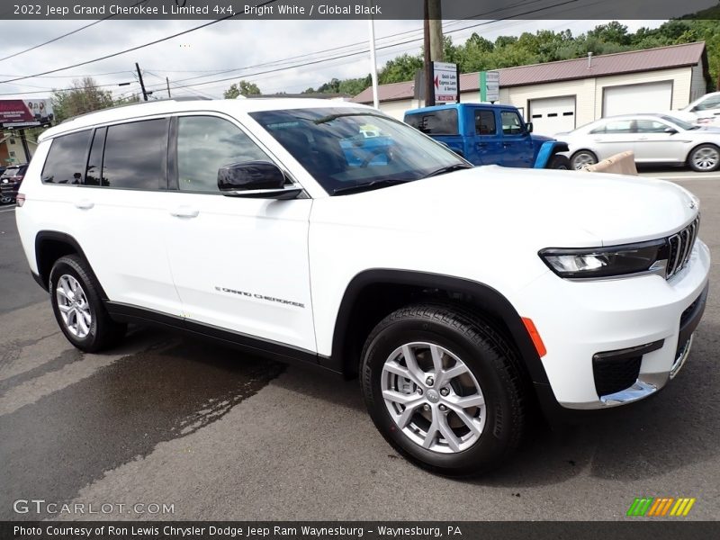 Bright White / Global Black 2022 Jeep Grand Cherokee L Limited 4x4