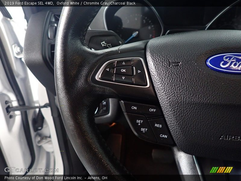 Oxford White / Chromite Gray/Charcoal Black 2019 Ford Escape SEL 4WD