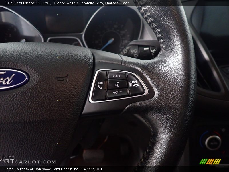 Oxford White / Chromite Gray/Charcoal Black 2019 Ford Escape SEL 4WD