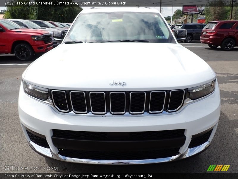 Bright White / Global Black 2022 Jeep Grand Cherokee L Limited 4x4