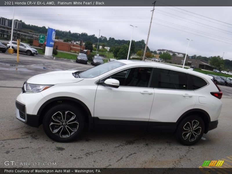 Platinum White Pearl / Black 2021 Honda CR-V EX-L AWD