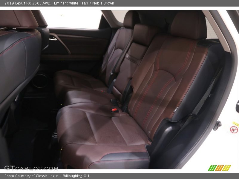 Eminent White Pearl / Noble Brown 2019 Lexus RX 350L AWD