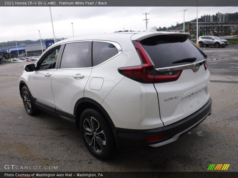 Platinum White Pearl / Black 2021 Honda CR-V EX-L AWD