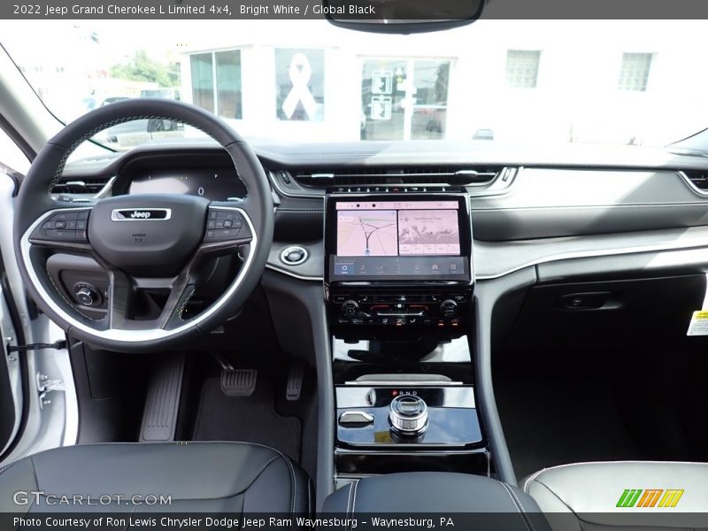Bright White / Global Black 2022 Jeep Grand Cherokee L Limited 4x4