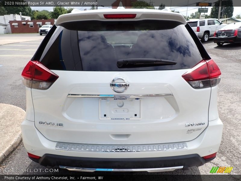 Glacier White / Almond 2020 Nissan Rogue SV AWD