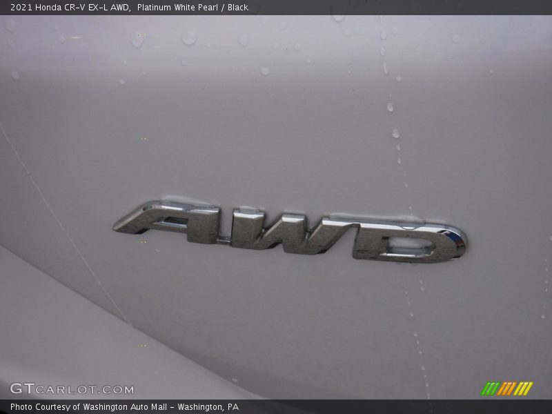 Platinum White Pearl / Black 2021 Honda CR-V EX-L AWD