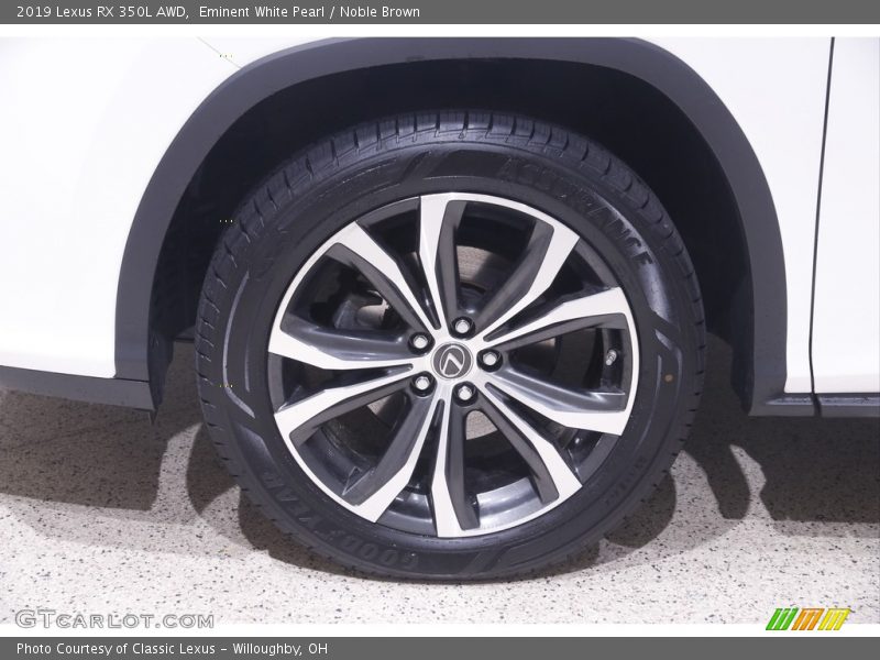 Eminent White Pearl / Noble Brown 2019 Lexus RX 350L AWD