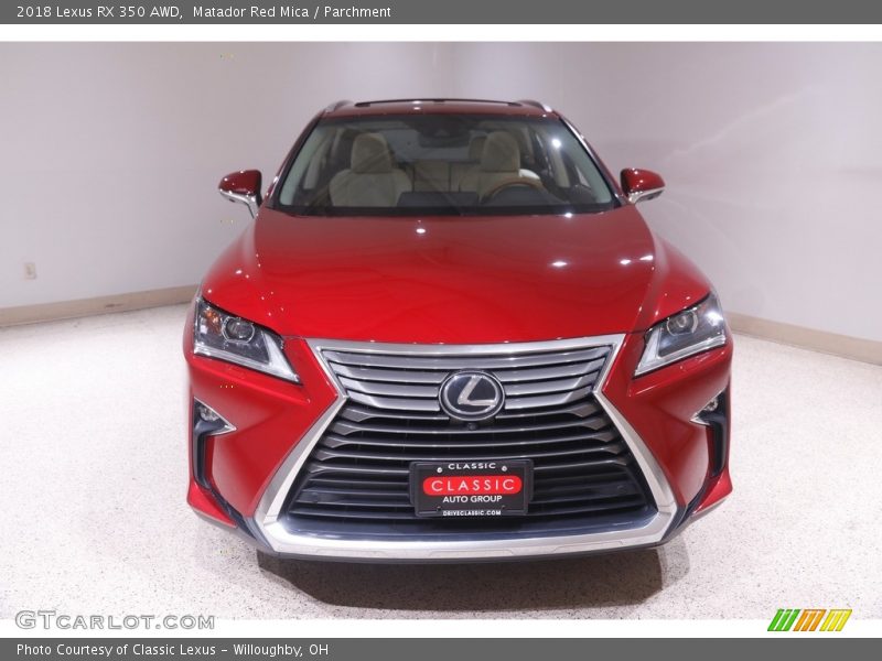 Matador Red Mica / Parchment 2018 Lexus RX 350 AWD