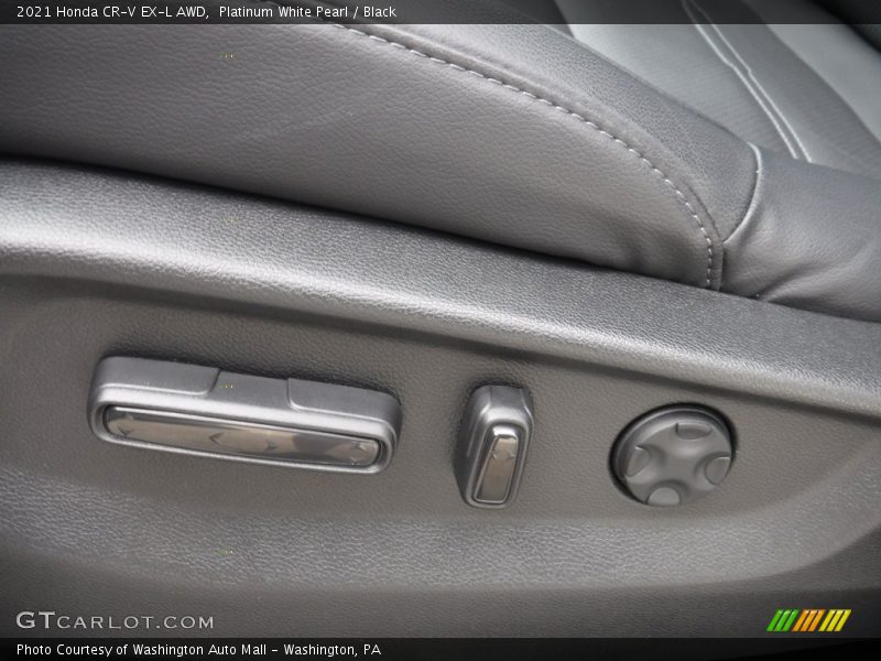 Platinum White Pearl / Black 2021 Honda CR-V EX-L AWD