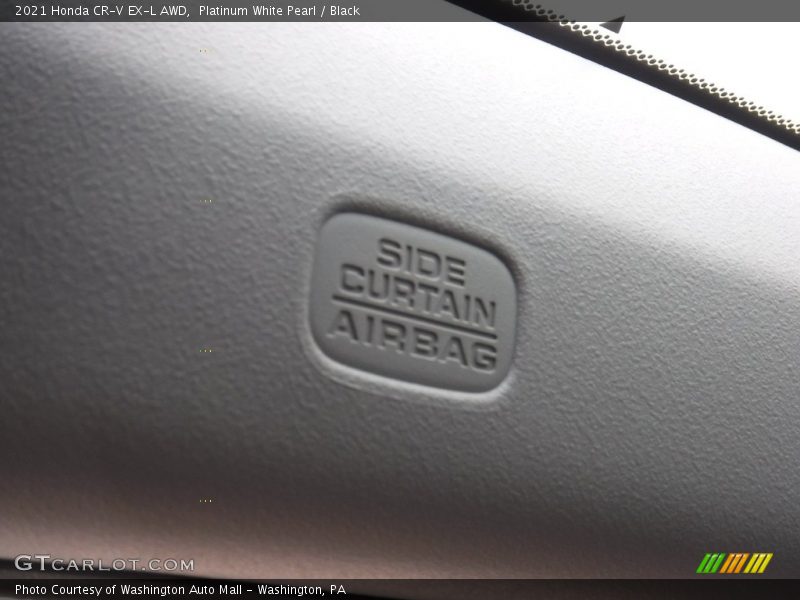 Platinum White Pearl / Black 2021 Honda CR-V EX-L AWD