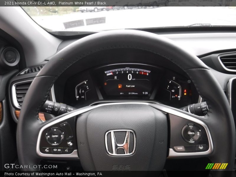 Platinum White Pearl / Black 2021 Honda CR-V EX-L AWD