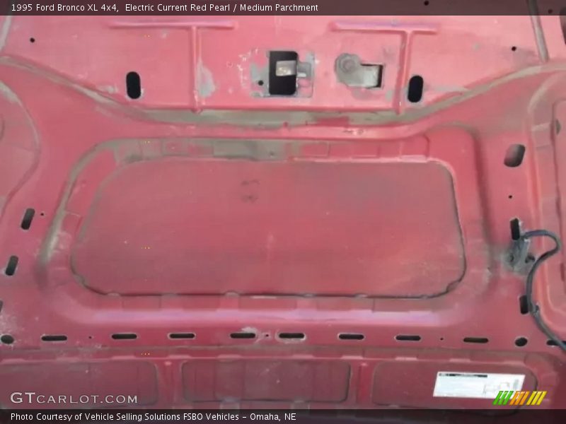 Electric Current Red Pearl / Medium Parchment 1995 Ford Bronco XL 4x4