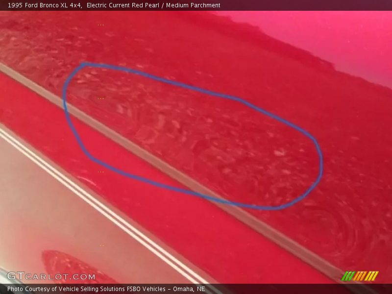 Electric Current Red Pearl / Medium Parchment 1995 Ford Bronco XL 4x4