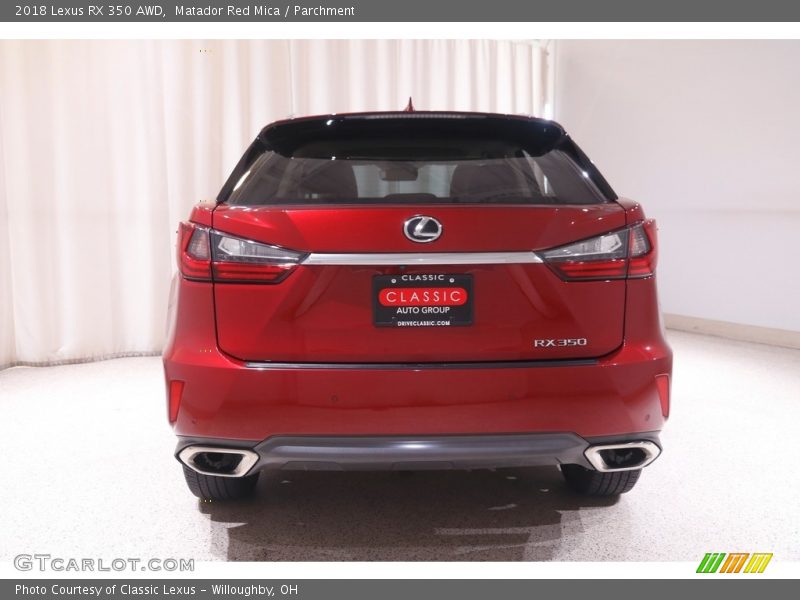 Matador Red Mica / Parchment 2018 Lexus RX 350 AWD