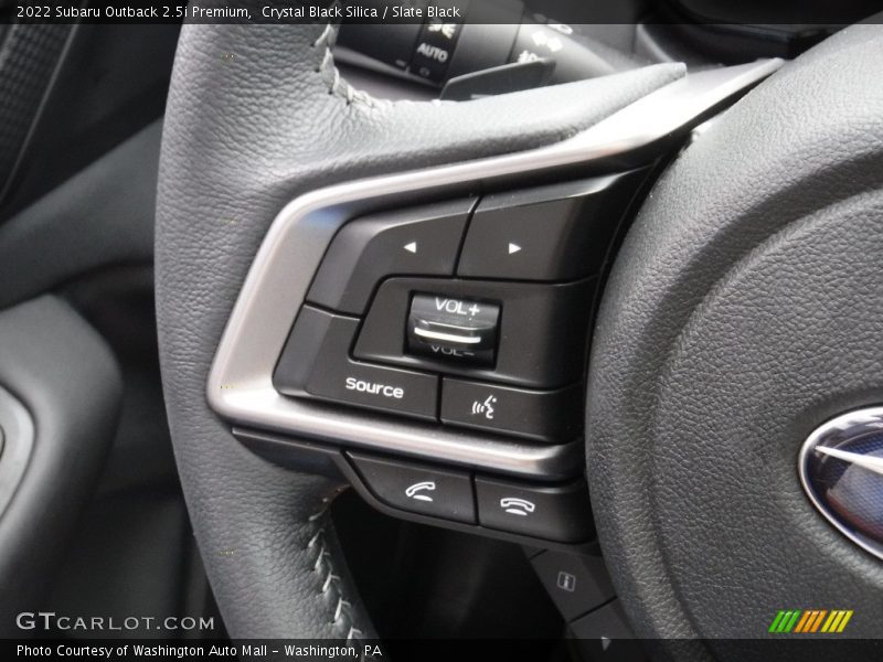 Crystal Black Silica / Slate Black 2022 Subaru Outback 2.5i Premium