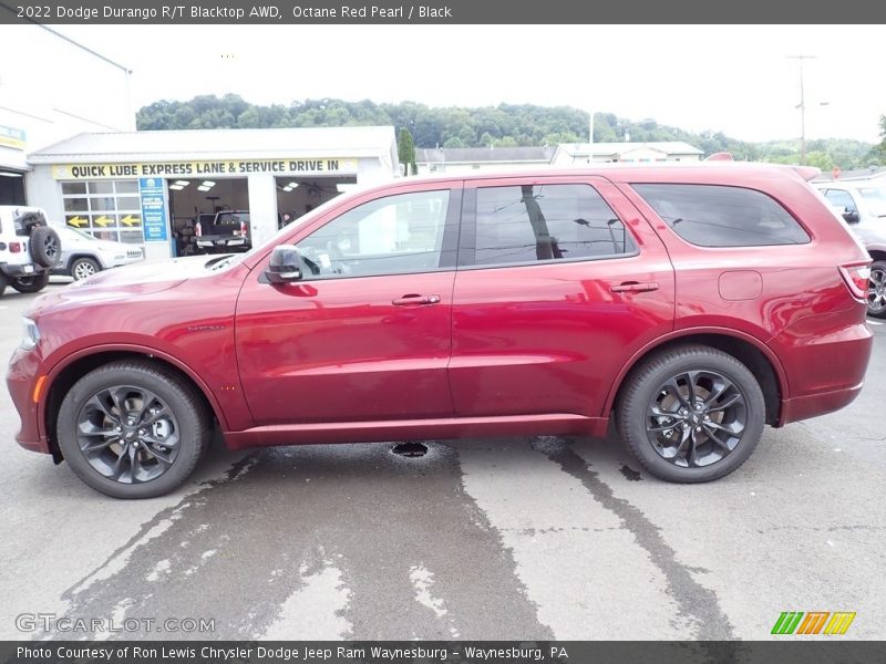 Octane Red Pearl / Black 2022 Dodge Durango R/T Blacktop AWD