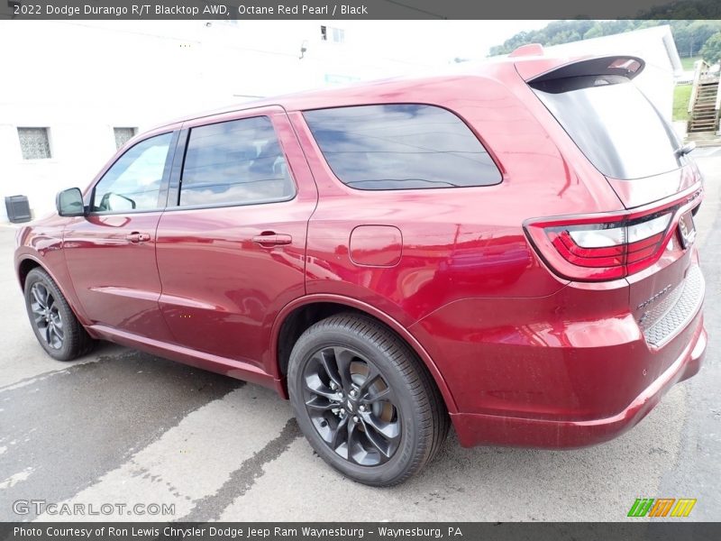 Octane Red Pearl / Black 2022 Dodge Durango R/T Blacktop AWD