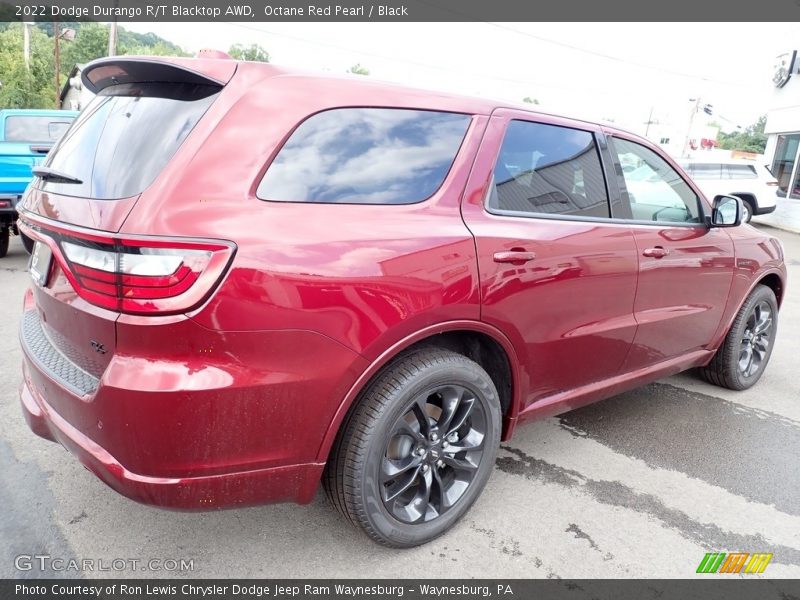Octane Red Pearl / Black 2022 Dodge Durango R/T Blacktop AWD