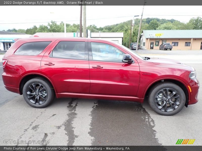 Octane Red Pearl / Black 2022 Dodge Durango R/T Blacktop AWD