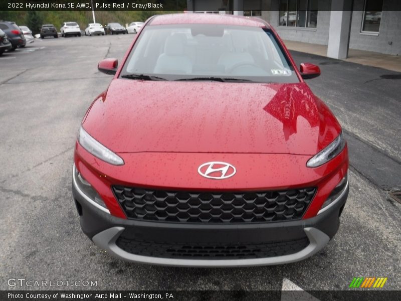 Pulse Red / Gray/Black 2022 Hyundai Kona SE AWD