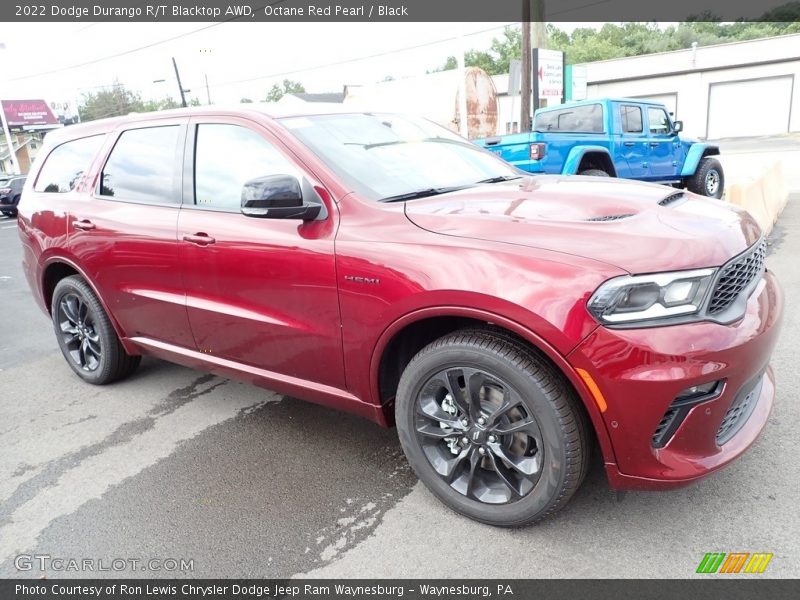 Octane Red Pearl / Black 2022 Dodge Durango R/T Blacktop AWD