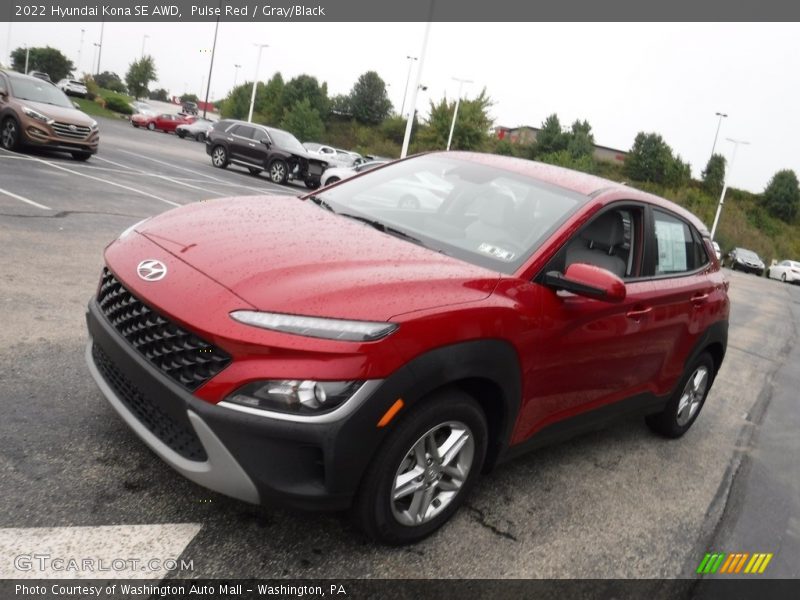 Pulse Red / Gray/Black 2022 Hyundai Kona SE AWD