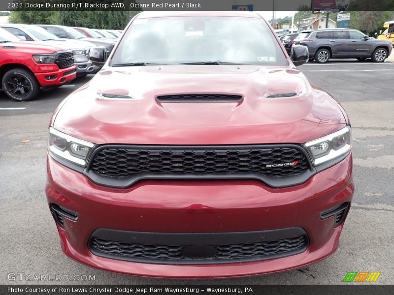 Octane Red Pearl / Black 2022 Dodge Durango R/T Blacktop AWD