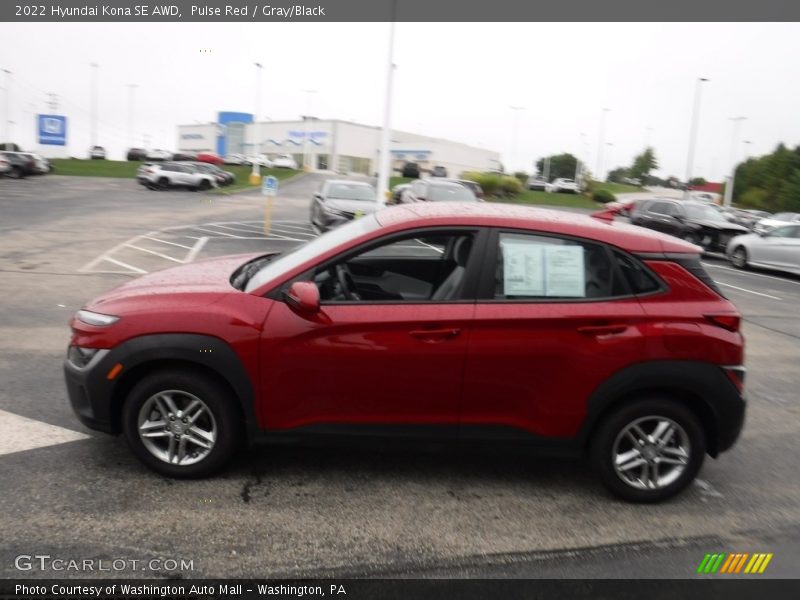 Pulse Red / Gray/Black 2022 Hyundai Kona SE AWD