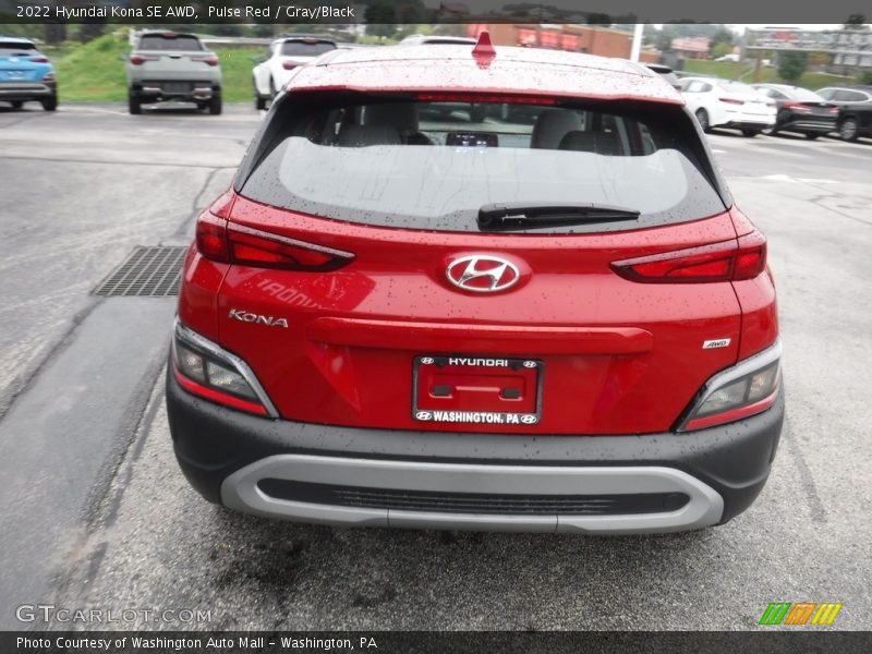 Pulse Red / Gray/Black 2022 Hyundai Kona SE AWD