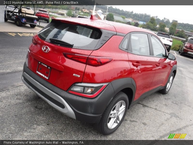 Pulse Red / Gray/Black 2022 Hyundai Kona SE AWD