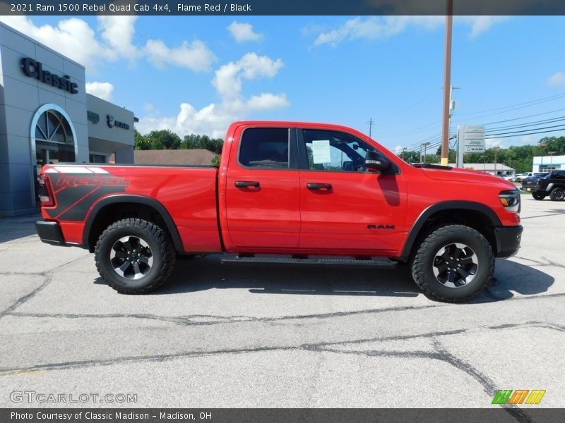 Flame Red / Black 2021 Ram 1500 Rebel Quad Cab 4x4