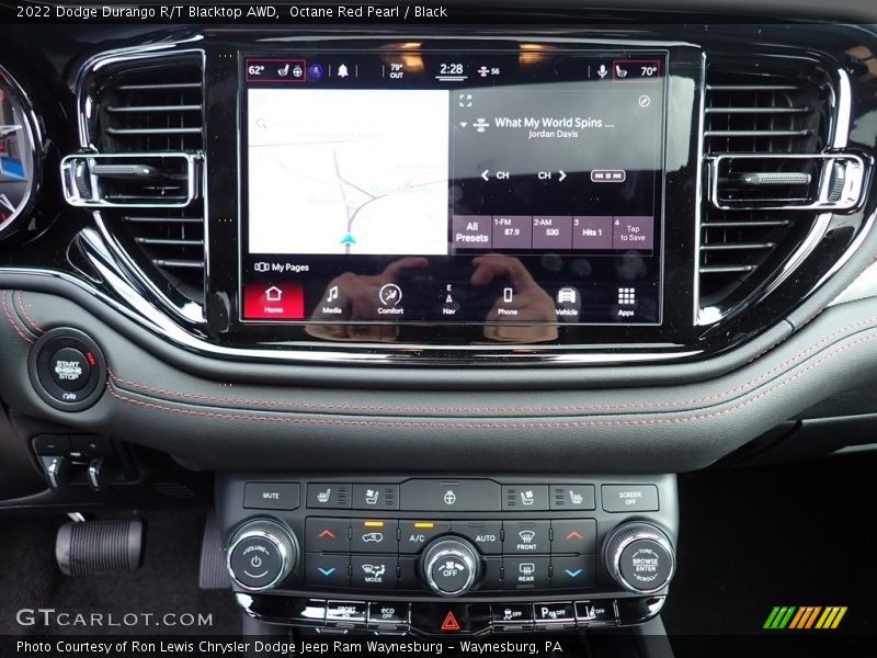 Controls of 2022 Durango R/T Blacktop AWD