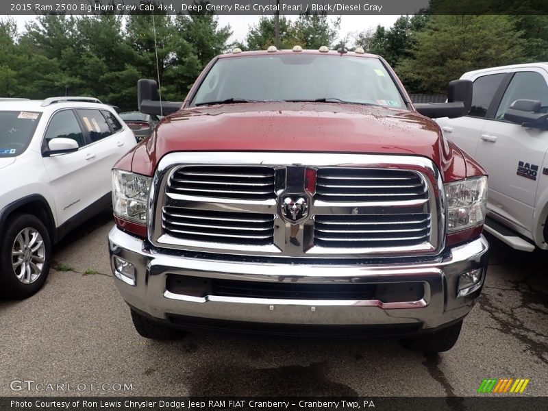 Deep Cherry Red Crystal Pearl / Black/Diesel Gray 2015 Ram 2500 Big Horn Crew Cab 4x4