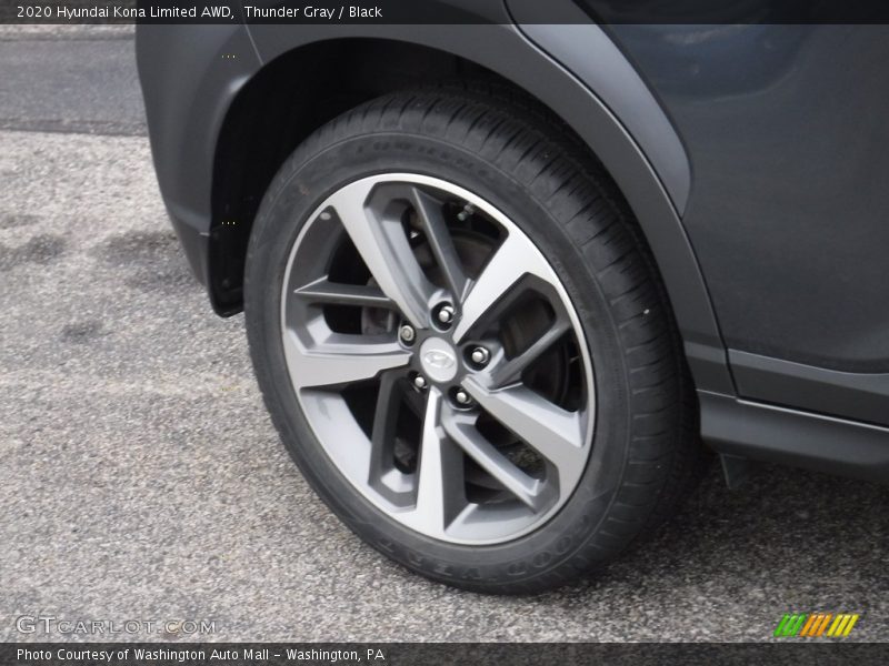 Thunder Gray / Black 2020 Hyundai Kona Limited AWD