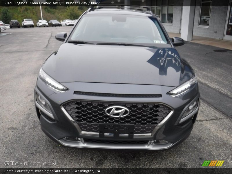 Thunder Gray / Black 2020 Hyundai Kona Limited AWD